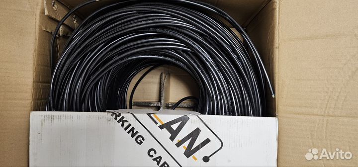 Кабель витая пара уличная netlan с f/utp pe bk