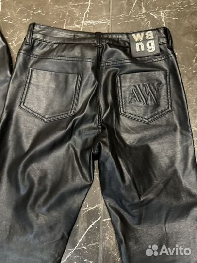 Брюки кожаные Zara