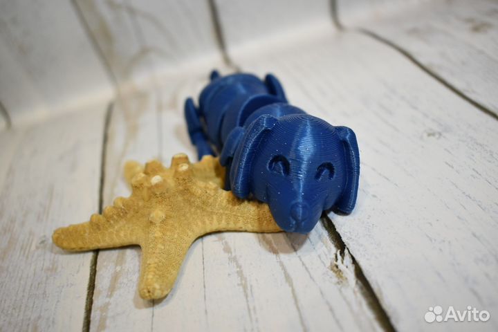 Подвижные игрушки лиса, собака, такса, сиба Ину