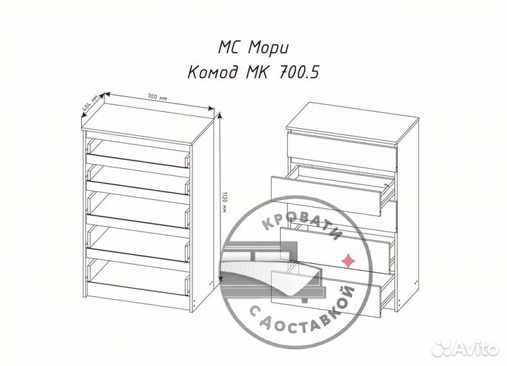 Комод IKEA мальм