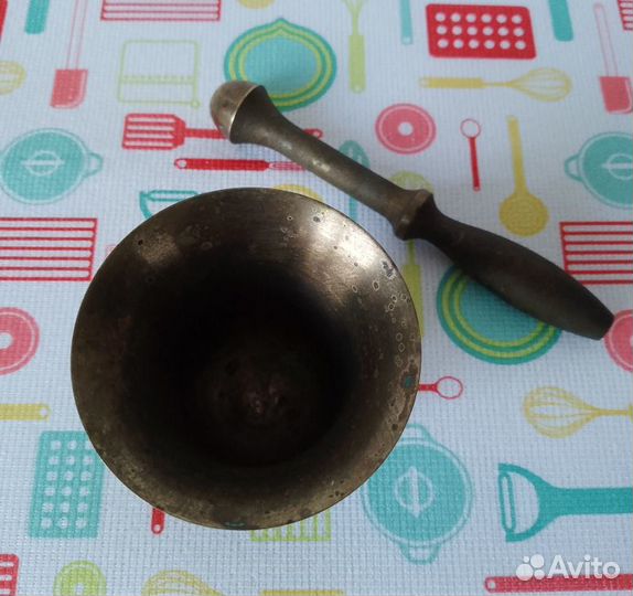 Ступка с пестиком бронза