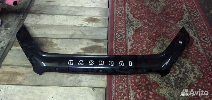 Дефлектор капота на Ниссан Кашкай j10 рестайлинг