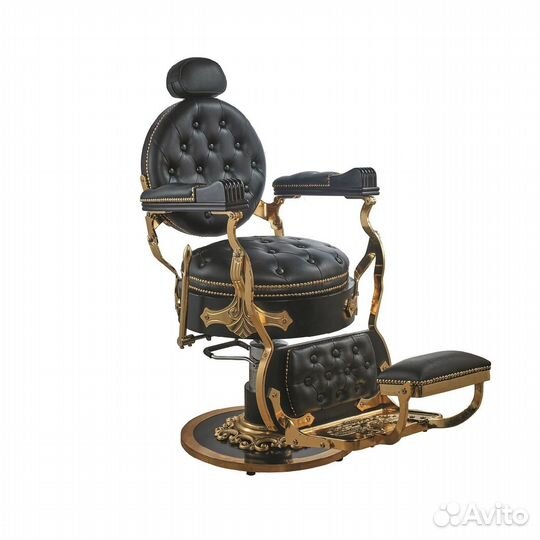 Винтажное мужское парикмахерское кресло
