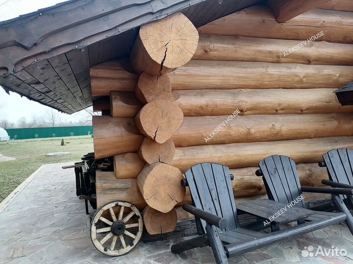 Срубы домов, бань из бревна. Деревянные дома