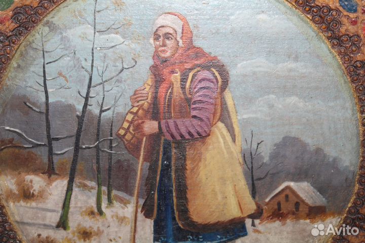 Тарелка в Русском стиле. Абрамцево. До 1917 года