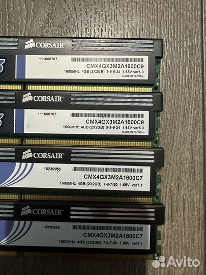 Оперативная память DDR3 8Gb Corsair