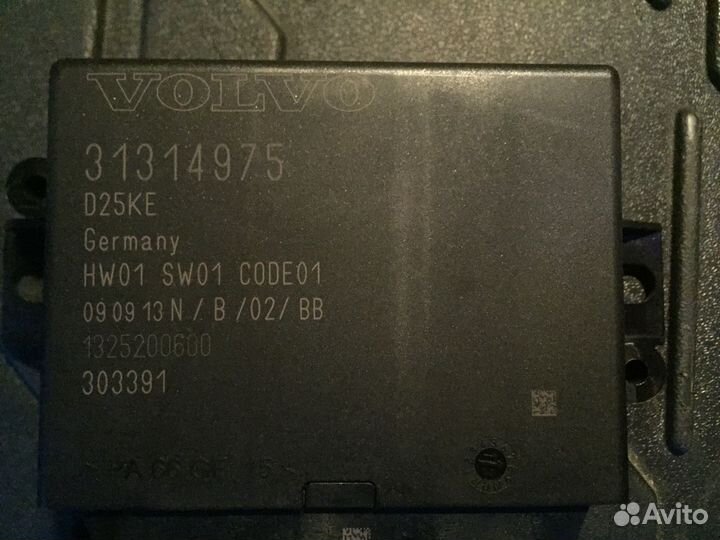 Блок управления задним парктроником Volvo 31314975