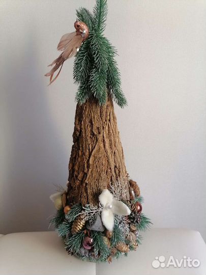 Новогодний декор. Эко ёлочка. Ручная работа
