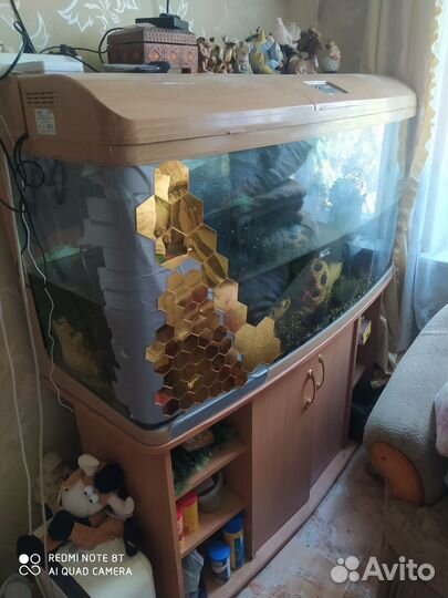 Аквариум б/у с тумбой