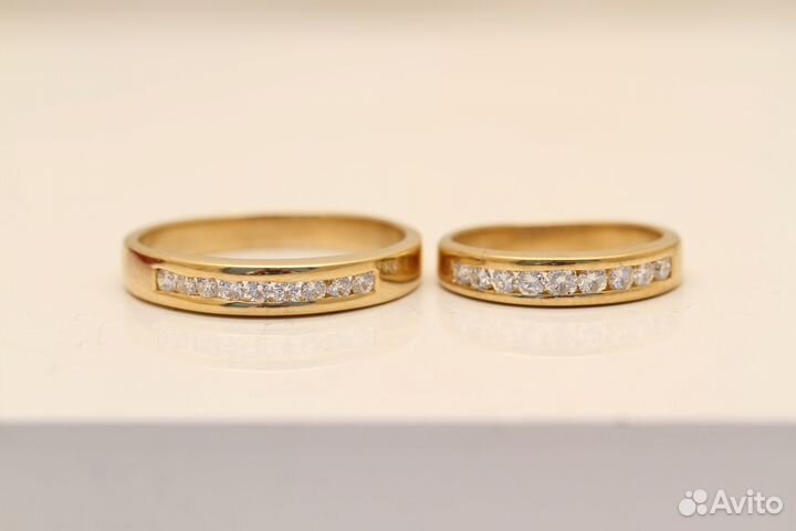 Пара Обручальных Колец с Бриллиантами 0.81ct