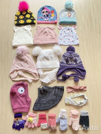 Шапки, варежки, перчатки, повязки, манишка