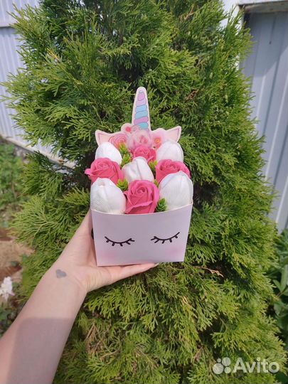 Букеты из мыльных цветов