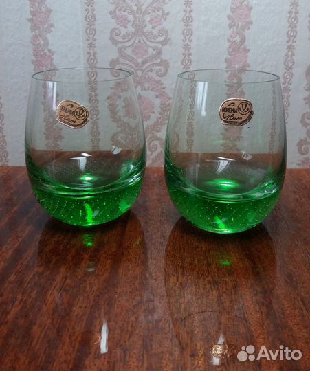 Стеклянные стопки Чехословакия винтаж 6 шт