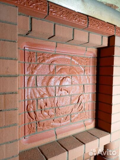 Печник. Кирпичная Печь с панно