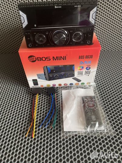 Магнитола Bos-mini 863D голосовой помощник