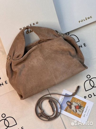 Polene сумка замша