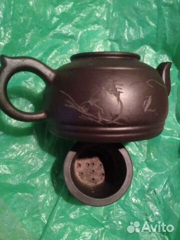 Глиняный заварочный китайский чайник