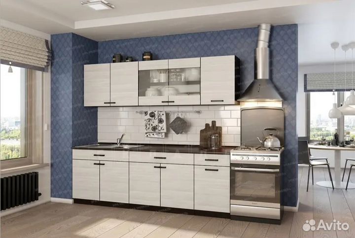 Кухонный гарнитур Мальва 2,0 м Венге-Лоредо