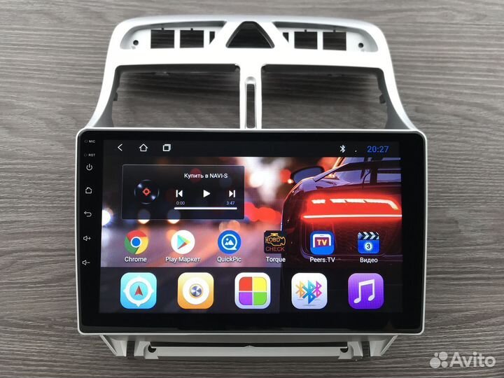 Магнитола на Peugeot 307 с камерой на Android