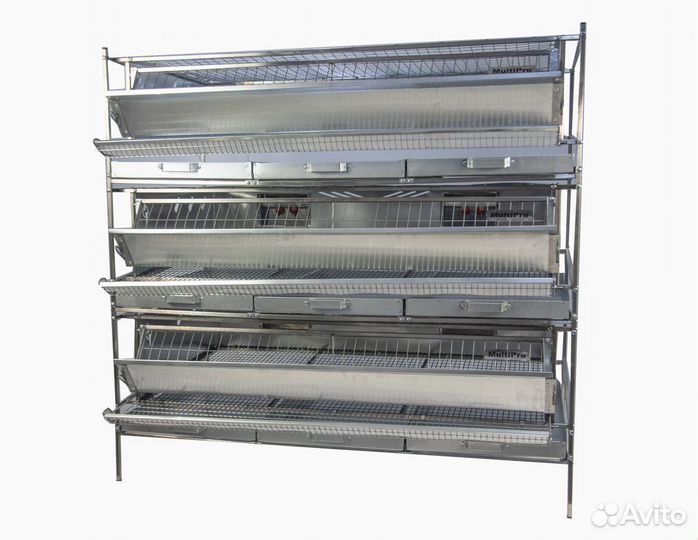 Клетка для перепелов на 165 голов из сетки