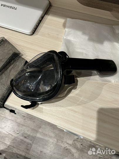 Маска для снорклинга для плавания черная