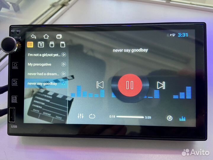 Магнитола 2din 7 дюймов (Wi-Fi, GPS )