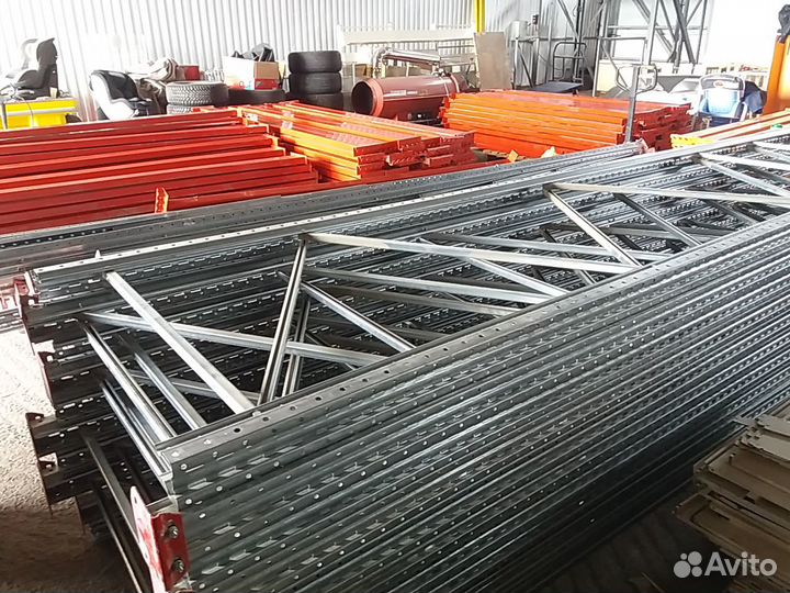 Стелажи для склада и магазина палетные и мезонин Б