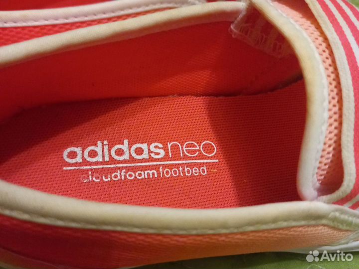 Слипоны розовые adidas р 35(22.5 см) оригинал