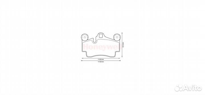 Колодки торм диск задние audi Q7 03/06-05/10