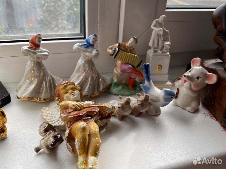 Статуэтки ссср,бюст ленина,деревянная лошадь