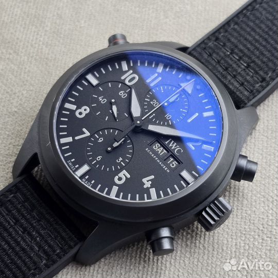 IWC Pilots Double Chronograph Top Gun Ceratanium