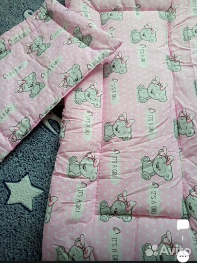 Комплект в коляску spring (розовый)