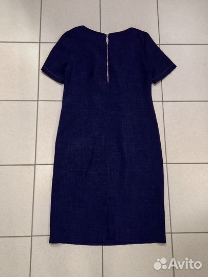 Платье синее, 48 размер