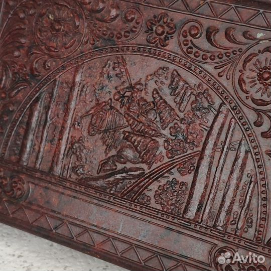 Шкатулки СССР карболит и дерево (цена за обе)