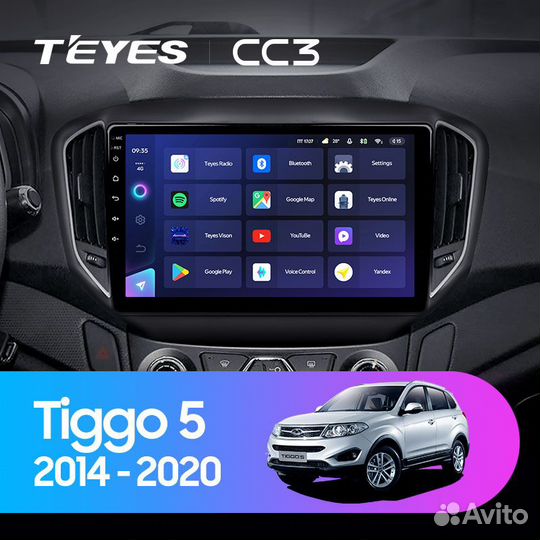 Магнитола Teyes Chery Tiggo 5 CC3L CC3 CC3 2k