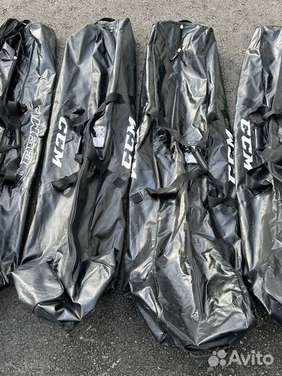 Чехол сумка баул на колесах CCM для клюшек