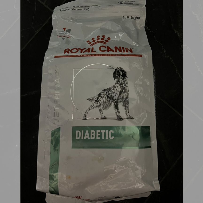 Корм для собак royal canin diabetic 1,5 кг