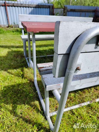 Стол скамейка уличная