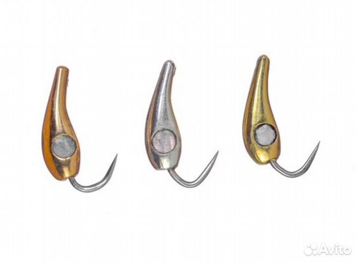 Блесна Огонь 1 см LUM, зеленка + вставка синее све