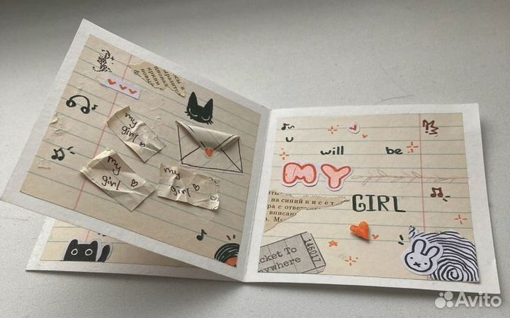 Открытки,мини книги с песнями на заказ