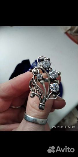 Кольцо серебряное