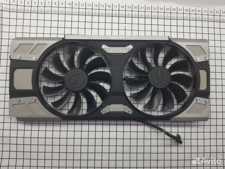 Кожух с кулерами evga GTX 1070