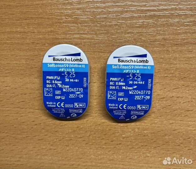 Контактные линзы Bausch Lomb -5,25