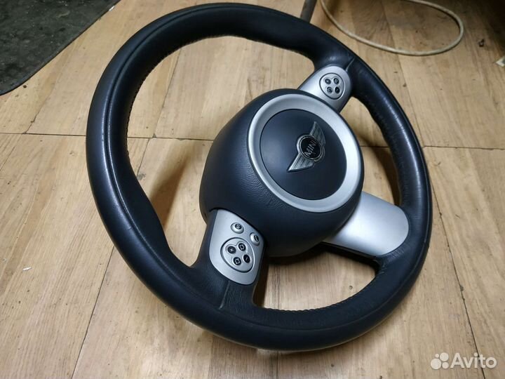 Руль Мини Купер R50 с аэрбегом и кнопками