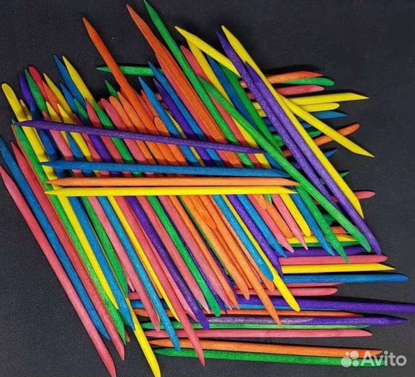 Цветные апельсиновые палочки для маникюра