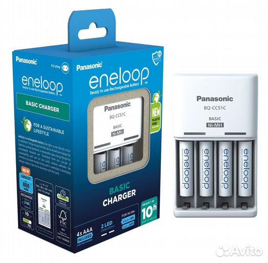 Аккумуляторы Panasonic Eneloop AA PRO 2500 мАч 4шт