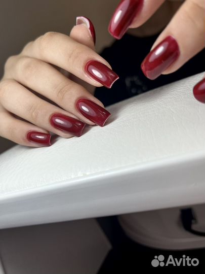 Маникюр наращивание ногтей покрытие гель-лак