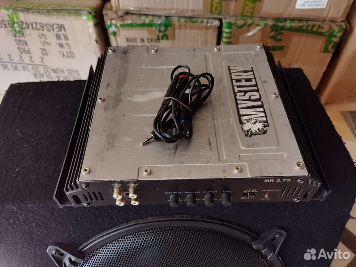 Сабвуфер и усилитель mystery 250вт