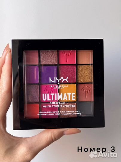 Палетка теней nyx (оригинал)