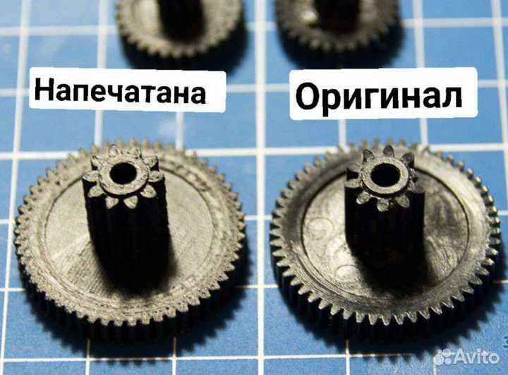 3d печать и моделирование шестерней, деталей